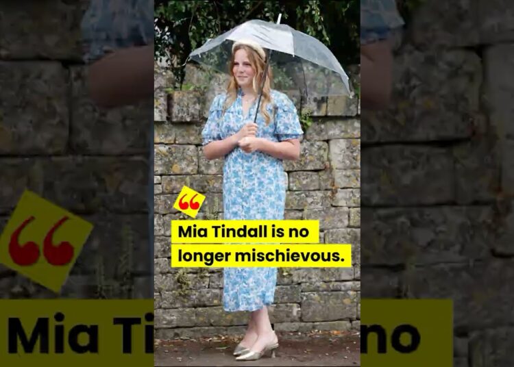 Mia Tindall is no longer mischievous. #royal #royalfamily