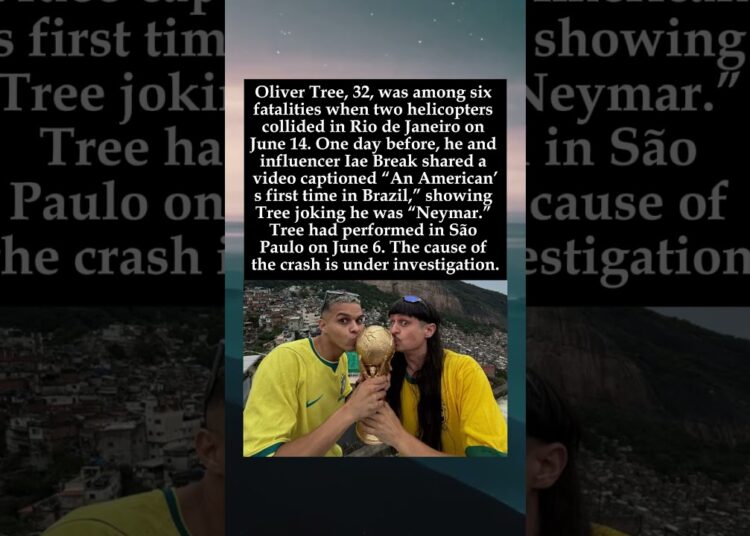 Oliver Tree Dies in Rio Helicopter Crash at 32, One Day After Playful Brazil Video #OliverTree
