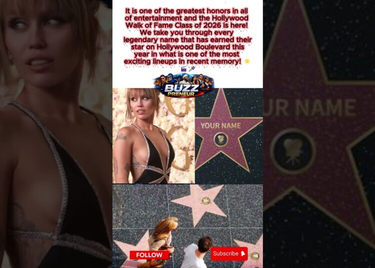 Every Star Joining The Hollywood Walk Of Fame In 2026 — Full List! 🌟 #shorts #entertainment #viral