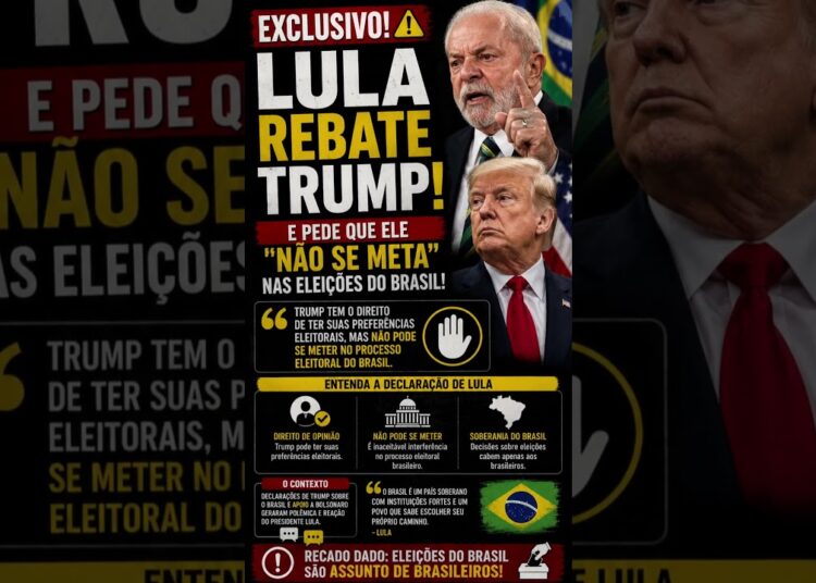 ⚠️LULA ENFRENTA TRUMP E O CLIMA ESQUENTA!  #noticias #lula #trump #trumpnews #politicalnews