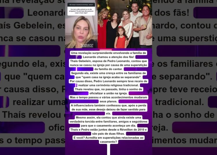 😲💍 NORA DE LEONARDO REVELA SUPERSTIÇÃO QUE IMPEDIU CASAMENTO NA IGREJA!