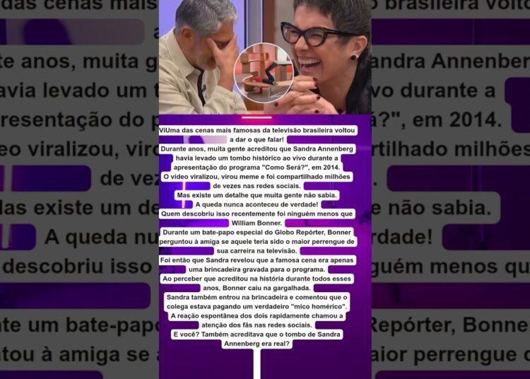 😱📺 BONNER DESCOBRE VERDADE SOBRE TOMBO DE SANDRA ANNENBERG E REAÇÃO VIRALIZA!