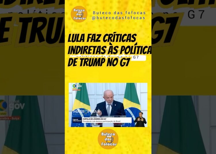 Lula faz críticas indiretas às políticas de Trump no G7