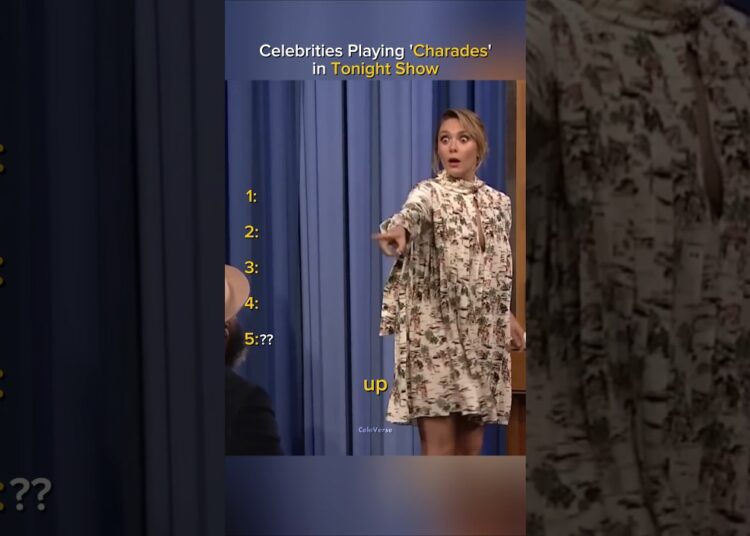 Celebrities Playing ‘Charades’ on The Tonight Show Part-3
