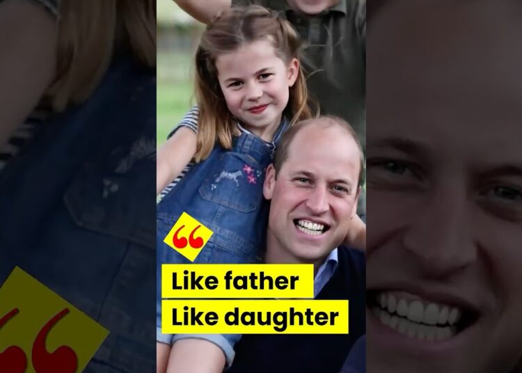 Like father, like daughter #royal #princewilliam #charlotte #princesscatherine #princelouis
