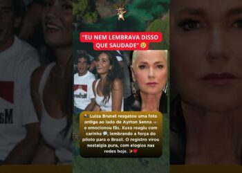 Luiza Brunet Resgata Foto Antiga com Ayrton Senna e Xuxa Reage