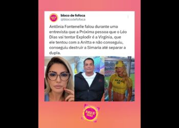 Antônia Fontenelle que a Próxima pessoa que o #leodias vai tentar Explodir é a #virginia