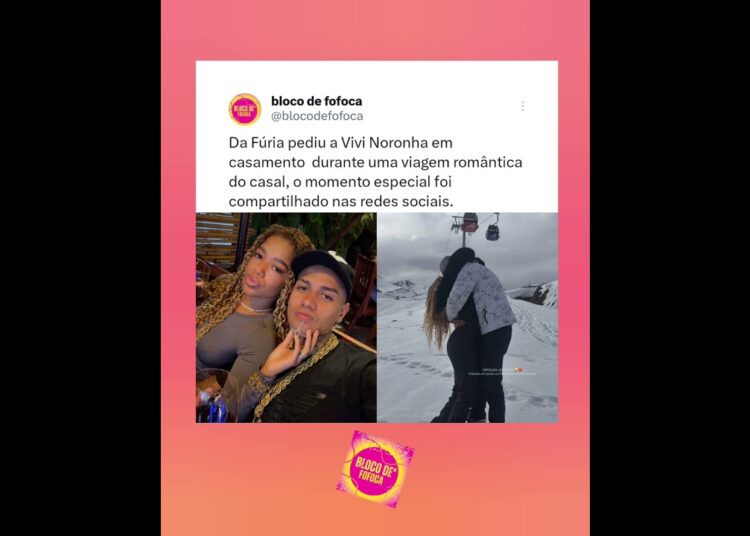 #dafuria pediu a #vivinoronha em casamento. ❤️ #fofoca #fofocas