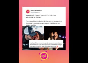 #murilohuff celebra 3 anos com #gabrielaversiani se declara. #fofoca #fofocas