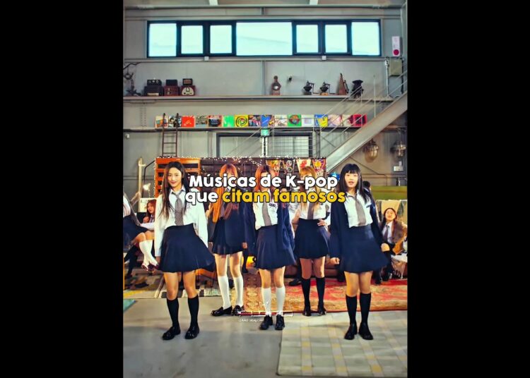 Músicas de K-pop que citam famosos 🤳 #kpop #viral #shorts #newjeans #fy #brasil #famous #comment