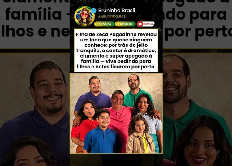 Filha de Zeca Pagodinho revela lado inesperado do cantor: “dramático e ciumento”