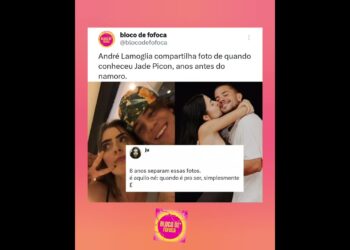 #andrelamoglia compartilha foto de quando conheceu #jadepicon ,anos antes do namoro.#fofoca #fofocas