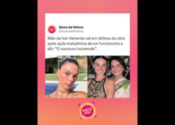 Mãe de #isisvalverde sai em defesa da atriz após ação trabalhista e diz: “O sucesso incomoda”.