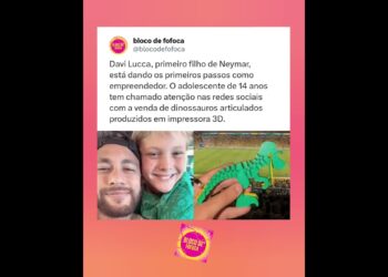 Davi Lucca, primeiro filho de Neymar, está dando os primeiros passos como empreendedor. #neymarjr