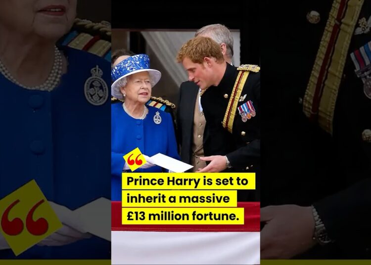 Prince Harry is set to inherit a massive £13 million. #royal #royalfamily