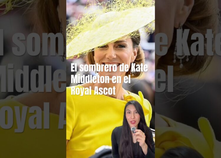El sombrero de Kate Middleton en el Royal Ascot #realeza #katemiddleton #royaascot #protocolo #moda