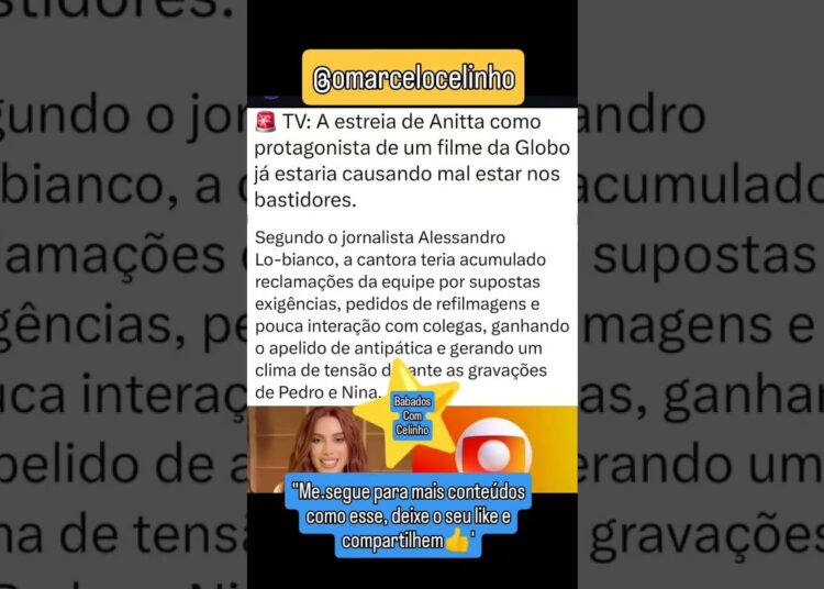 fofoquei🗣️ Anitta faz feio em elenco da globo🤣 #fofocas #babados #noticias