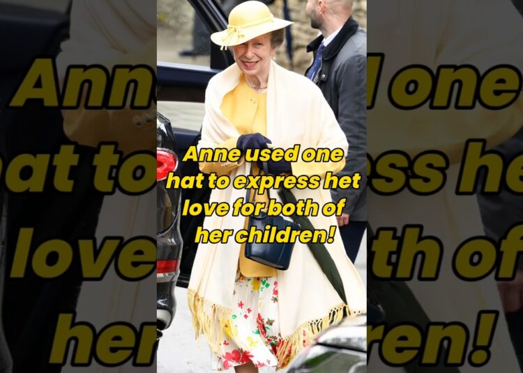 Anne used one hat to express het love for both of her children!! #fyp #royal #royal #usa #celebrity