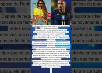 🚨⚽ ESPOSA DE RAPHINHA VOLTA A DEFENDER JOGADOR APÓS NOVA POLÊMICA!