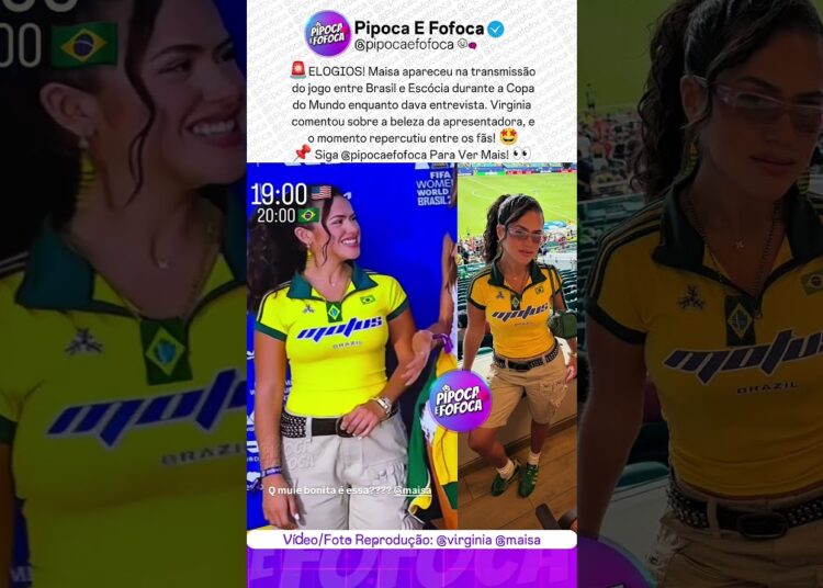 Virginia Enaltece A Beleza De Maisa Durante O Jogo Do Brasil 🤩 #maisa #virginia
