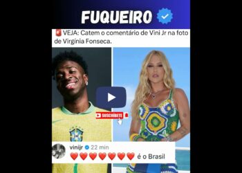 A internet está de olho e o comentário do craque Vini Jr. na publicação de Virginia Fonseca acendeu