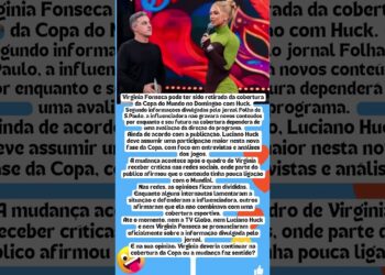 📺⚠️ GLOBO AFASTA VIRGINIA DA COPA ENTENDA!