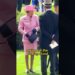 Did you notice Camilla’s reaction when the lady’s hat was blown off!? #fyp #royal #usa #celebri