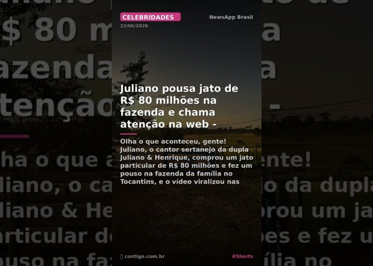 Juliano pousa jato de R$ 80 milhões na fazenda e chama atenção na web – contigo. #Shorts