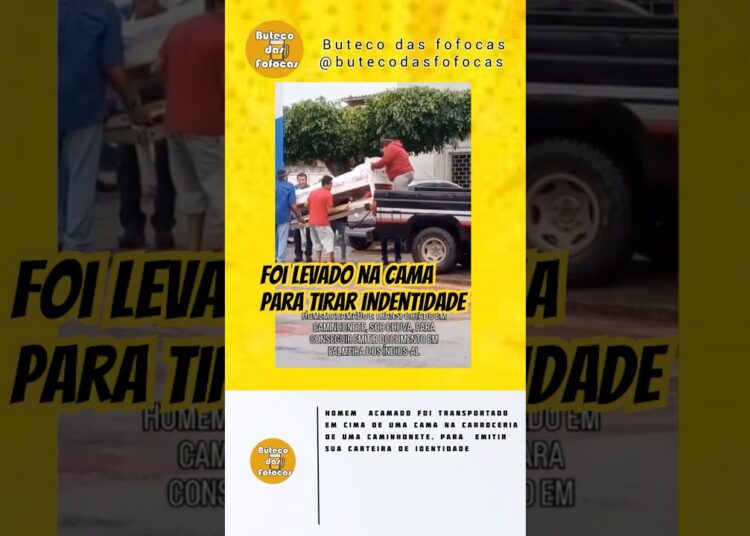 Mulher acamada é levada em cama sobre caminhonete para emitir RG em Palmeira dos Índios – AL