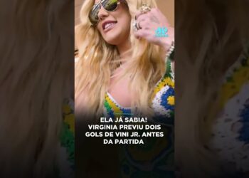 Ela já sabia! Virginia previu dois gols de Vini Jr. antes da partida