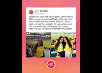 Internautas voltaram a questionar a amizade da #mcloma com as gêmeas #mirellasantos e #marielysantos