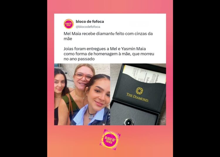 #melmaia  recebe diamante feito com cinzas da mãe. #fofocas #fofoca