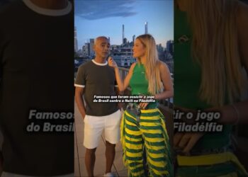 Famosos que foram assistir o jogo do Brasil na Filadélfia Estados Unidos. Oque acharam?