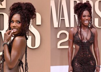 Doechii em vestido Dsquared2 no BET Awards 2026