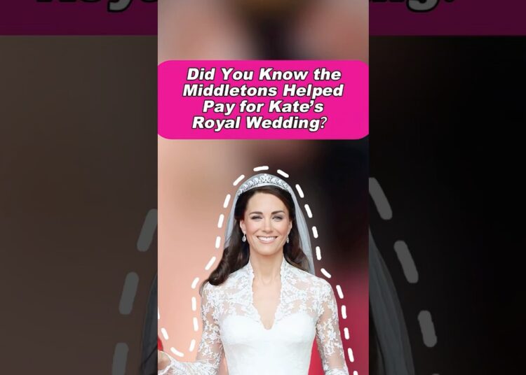 Did You Know the Middletons Helped Pay for Kate’s Royal Wedding？#royal #kate #princess