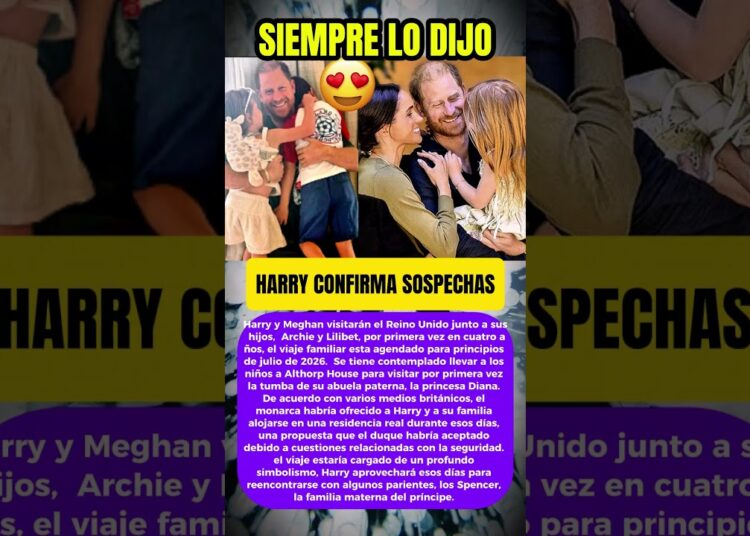 Harry CONFIRMA Sospechas de sus Hijos y Meghan Markle