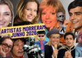 25 ARTISTAS FAMOSOS MORRERAM JUNHO 2026.