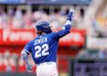 A sequência de rebatidas de Carter Jensen começou quando ele respondeu ao primeiro ajuste da liga – Royals