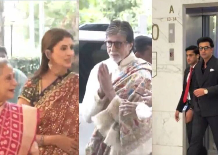 Amitabh Bachchan, Jaya Bachchan, Shweta Bachchan Ranbir Kapoor, Ravi Kishan: Celebridades comparecem ao casamento da filha de Supriya Sule – ASSISTA A VÍDEOS |