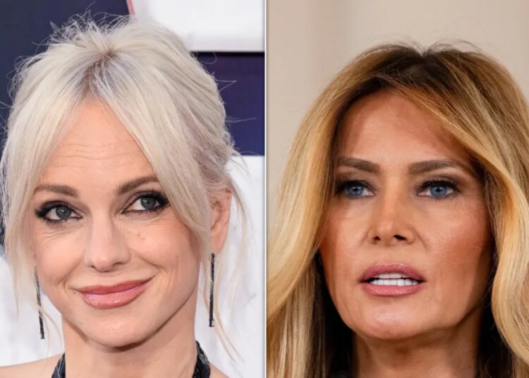 Anna Faris conta uma piada sobre a campanha 'Be Best' de Melania Trump ter sido cortada de 'Filme de terror'