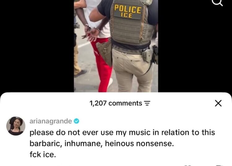 Ariana Grande bate na Casa Branca usando sua música no vídeo ICE