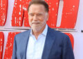 Arnold Schwarzenegger faz rara aparição pública com sua namorada de longa data, Heather Milligan