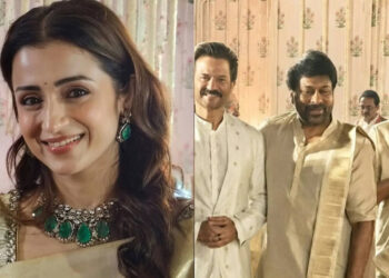 Celebridades, incluindo Trisha, Chiranjeevi e Nagarjuna, participam do casamento de Avantika, filha de Khushboo Sundar; O ministro-chefe do TN, Vijay, ignora o evento.
