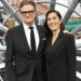 Colin Firth faz rara aparição pública com a namorada Eleonora Perboni