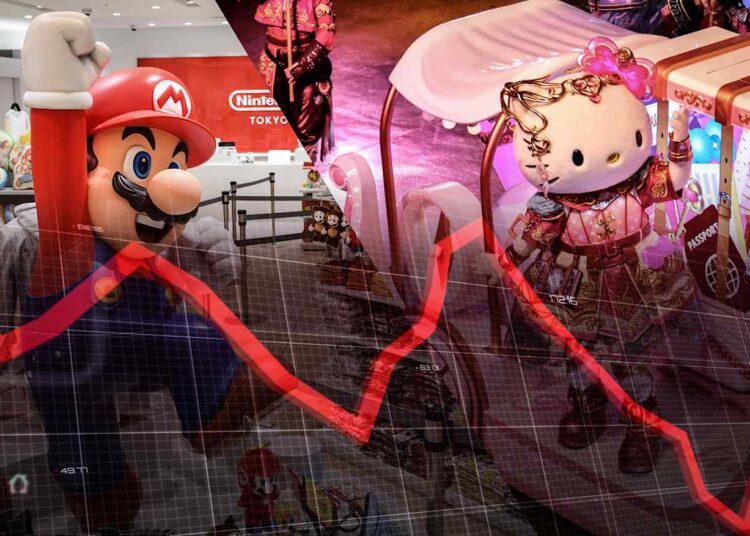 Da Nintendo à Sanrio, as ações de entretenimento japonesas enfrentam ventos contrários à IA