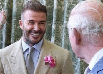 David Beckham joins oldest royal at Wimbledon