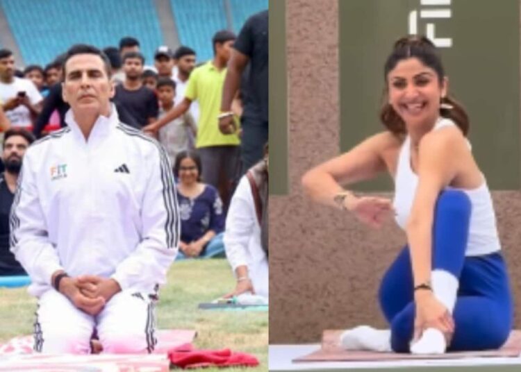 De Akshay Kumar a Shilpa Shetty: celebridades de Bollywood comemoram o Dia Internacional do Yoga