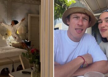 Dua Lipa compartilha fotos íntimas de sua lua de mel na Itália com Callum Turner