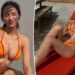 Elsie Hewitt, ex de Pete Davidson, mostra ao ex-aluno do 'SNL' o que está faltando em um minúsculo biquíni laranja