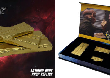 Factory Entertainment anuncia mais três itens colecionáveis ​​de STAR TREK, incluindo barras latinas prensadas em ouro